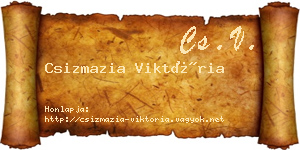 Csizmazia Viktória névjegykártya