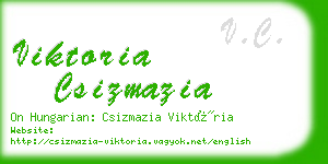 viktoria csizmazia business card